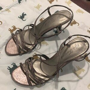 Strappy Rose Gold Heels